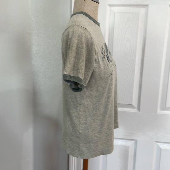 Vintage mini Boden T-shirt gone fishing green short sleeve 100% cotton top 9-10 - Picture 2 of 7